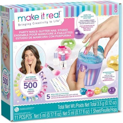 MAKE IT REAL PARTY NAILS GLITTER NAIL STUDIO