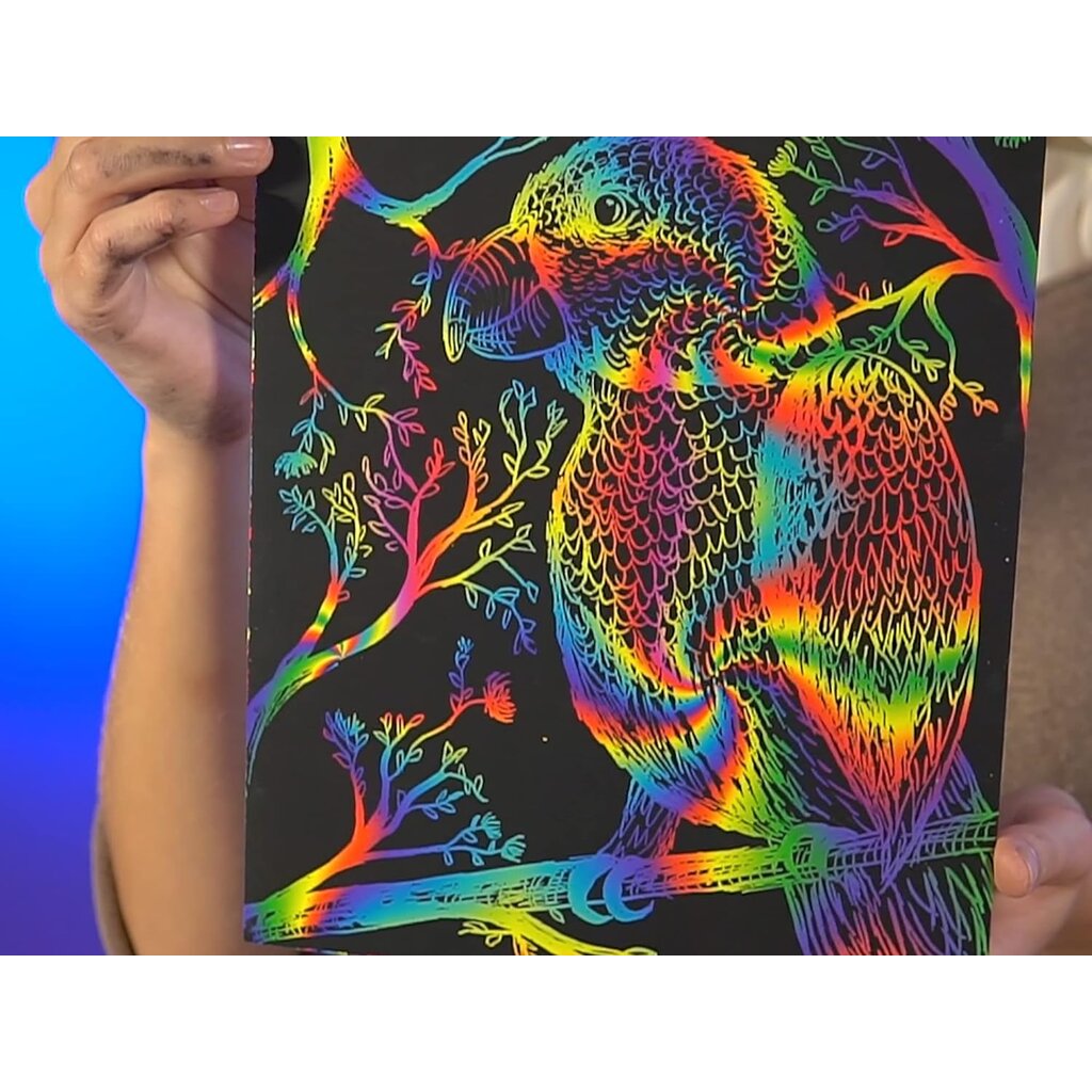Scratch Paper Art Set, 150 Sheets Rainbow Card Scratch Art