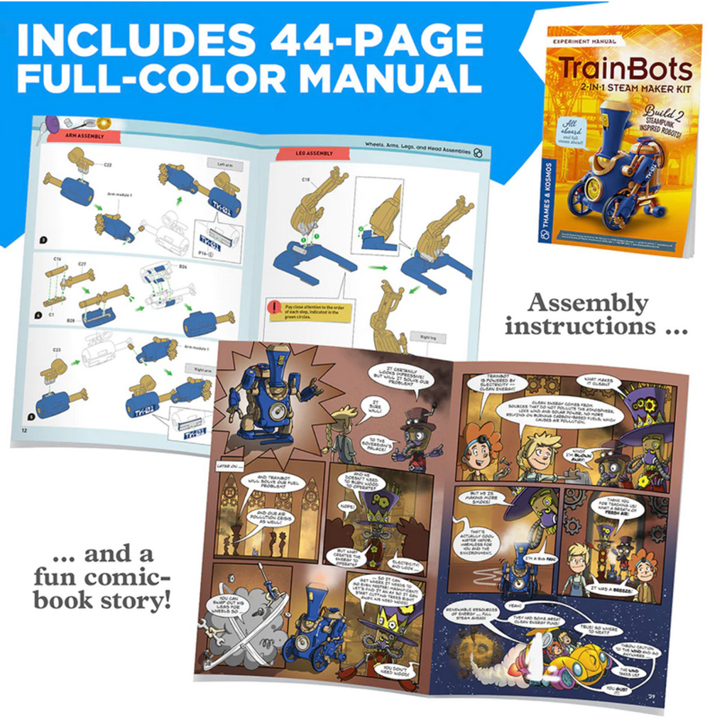 THAMES & KOSMOS TRAINBOTS: 2-IN-1 STEAM MAKER KIT**