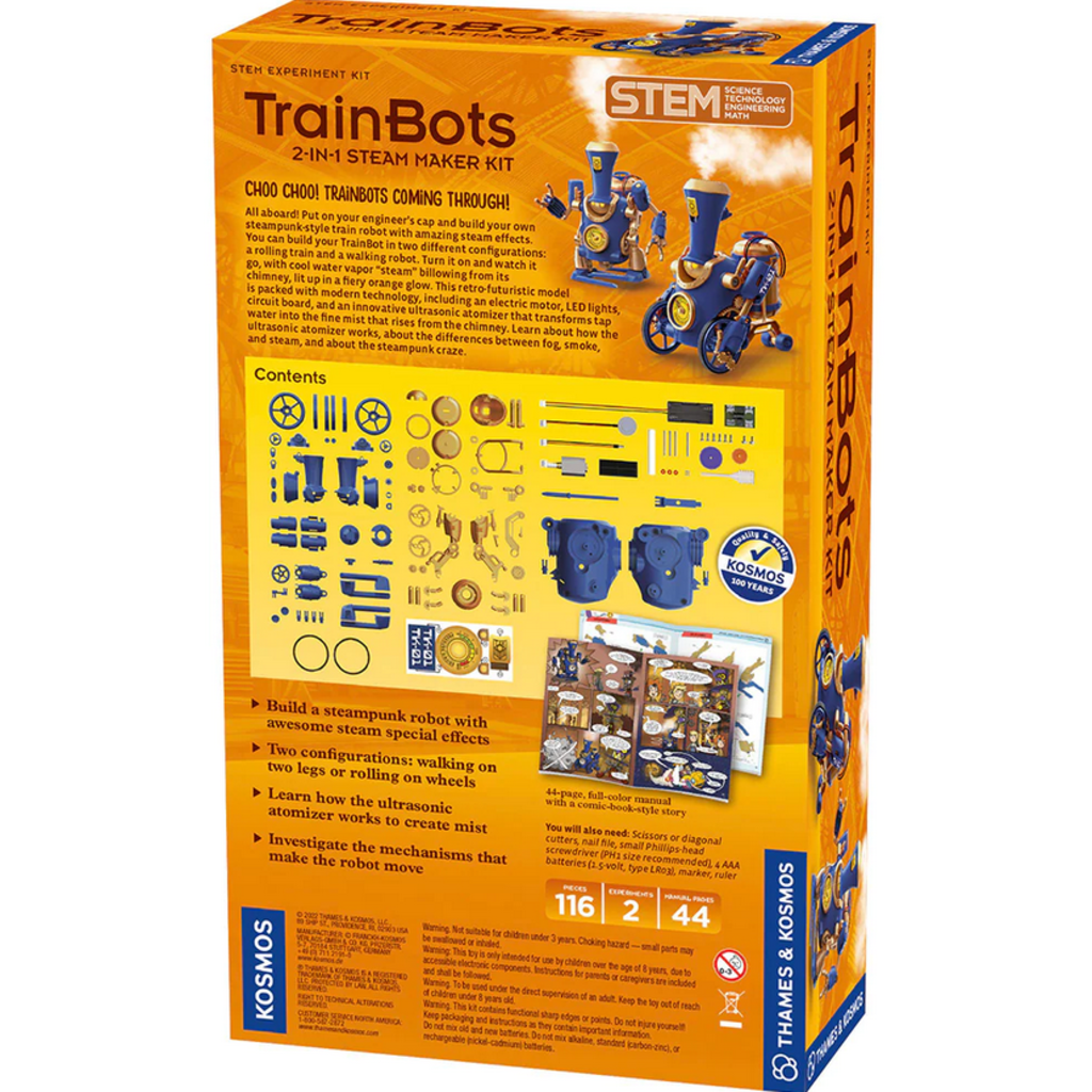 THAMES & KOSMOS TRAINBOTS: 2-IN-1 STEAM MAKER KIT**