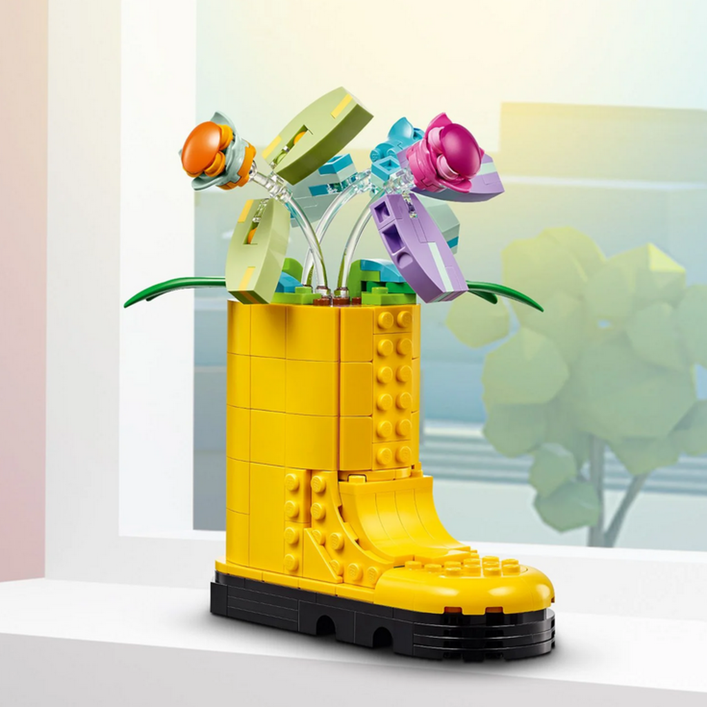 LEGO FLOWERS IN WATERING CAN