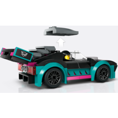 LEGO RACE CAR AND CAR CARRIER TRUCK
