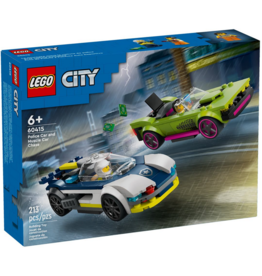 LEGO POLICE CAR AND MUSCLE CAR CHASE