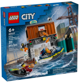 LEGO POLICE SPEEDBOAT AND CROOKS' HIDEOUT