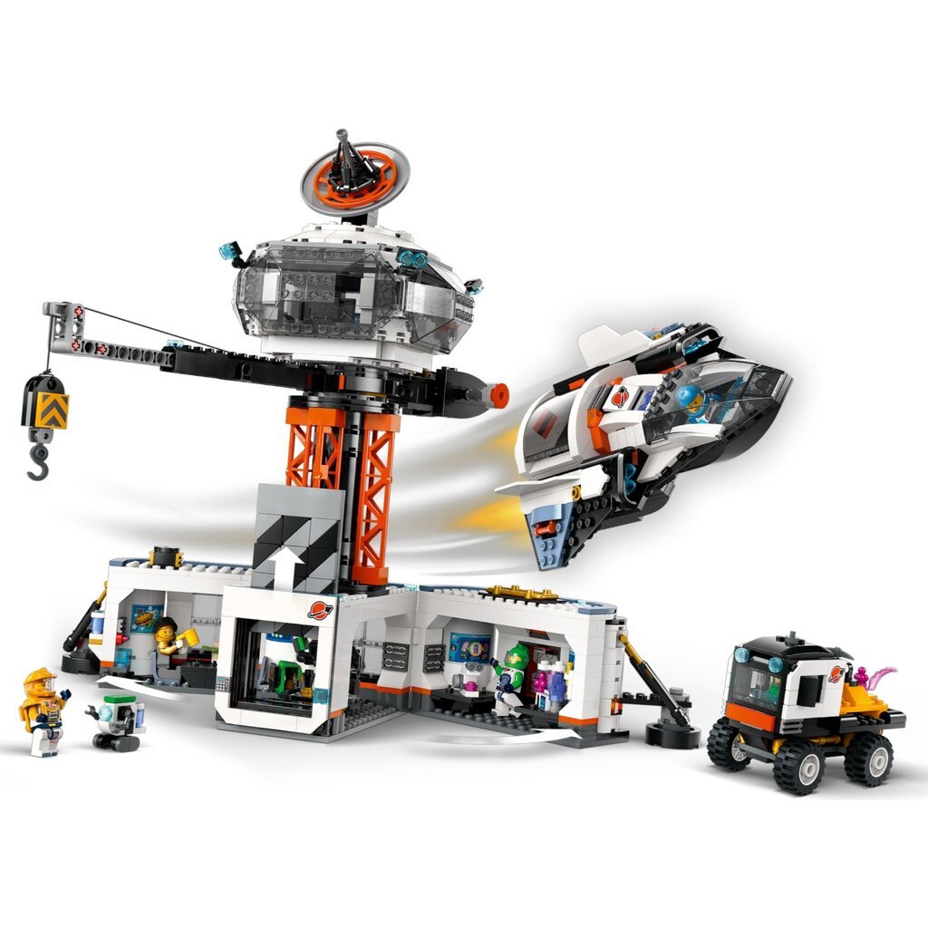 LEGO SPACE BASE AND ROCKET LAUNCHPAD