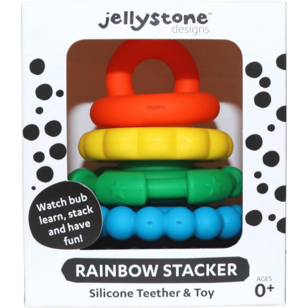 JELLYSTONE DESIGNS RAINBOW STACKER AND TEETHER