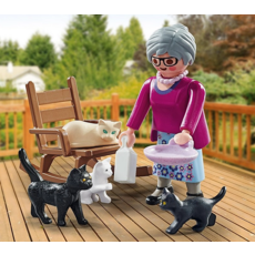 PLAYMOBIL WOMAN WITH CATS