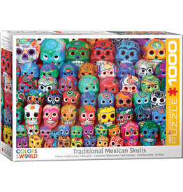 EUROGRAPHICS TRADITIONAL MEXICAN SKULLS 1000 PC PUZZLE