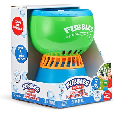 FUBBLES NO SPILL FUN FINITI BUBBLE MACHINE