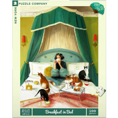 NEW YORK PUZZLE CO BREAKFAST IN BED 500 PC PUZZLE