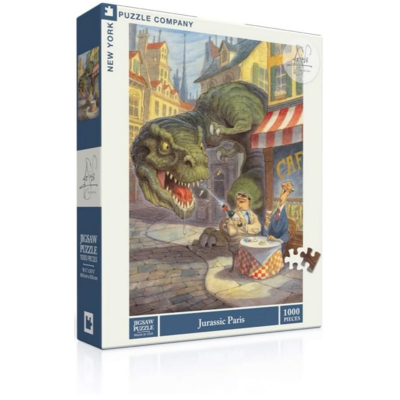 NEW YORK PUZZLE CO JURASSIC PARIS 1000 PC PUZZLE