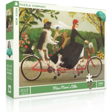 NEW YORK PUZZLE CO MISS MOON'S BIKE 1000 PC PUZZLE