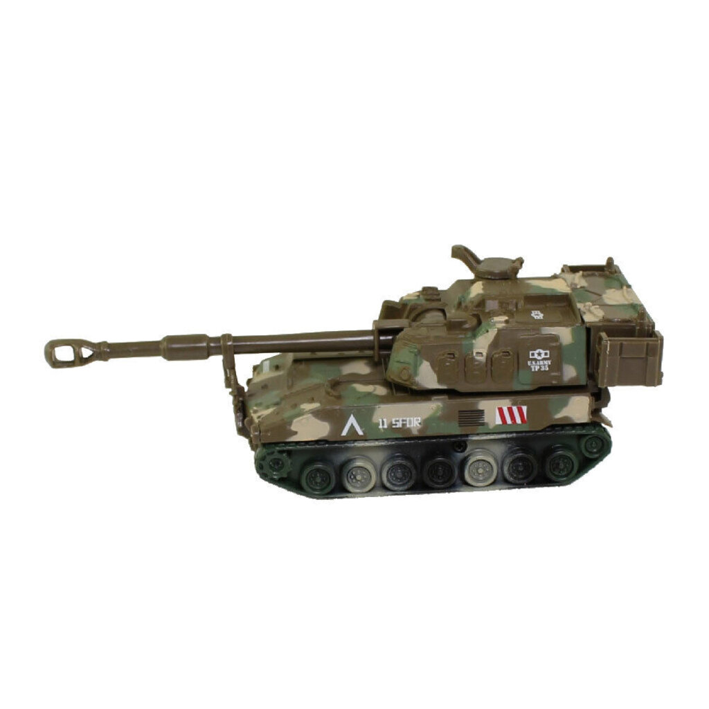 KINSMART DIECAST PULL BACK  ARMY TANK