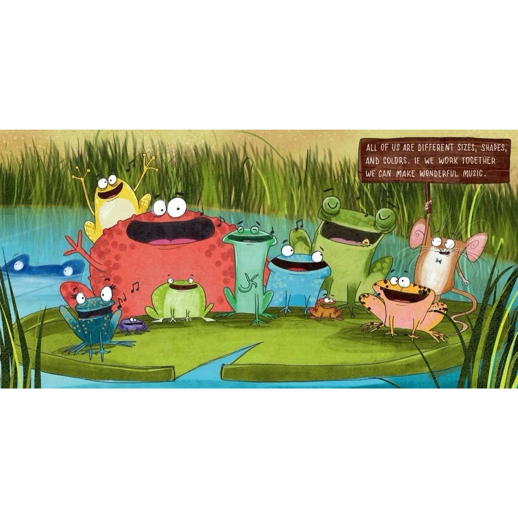 NEW YORK PUZZLE CO FROGS IN A BOG 80 PC PUZZLE