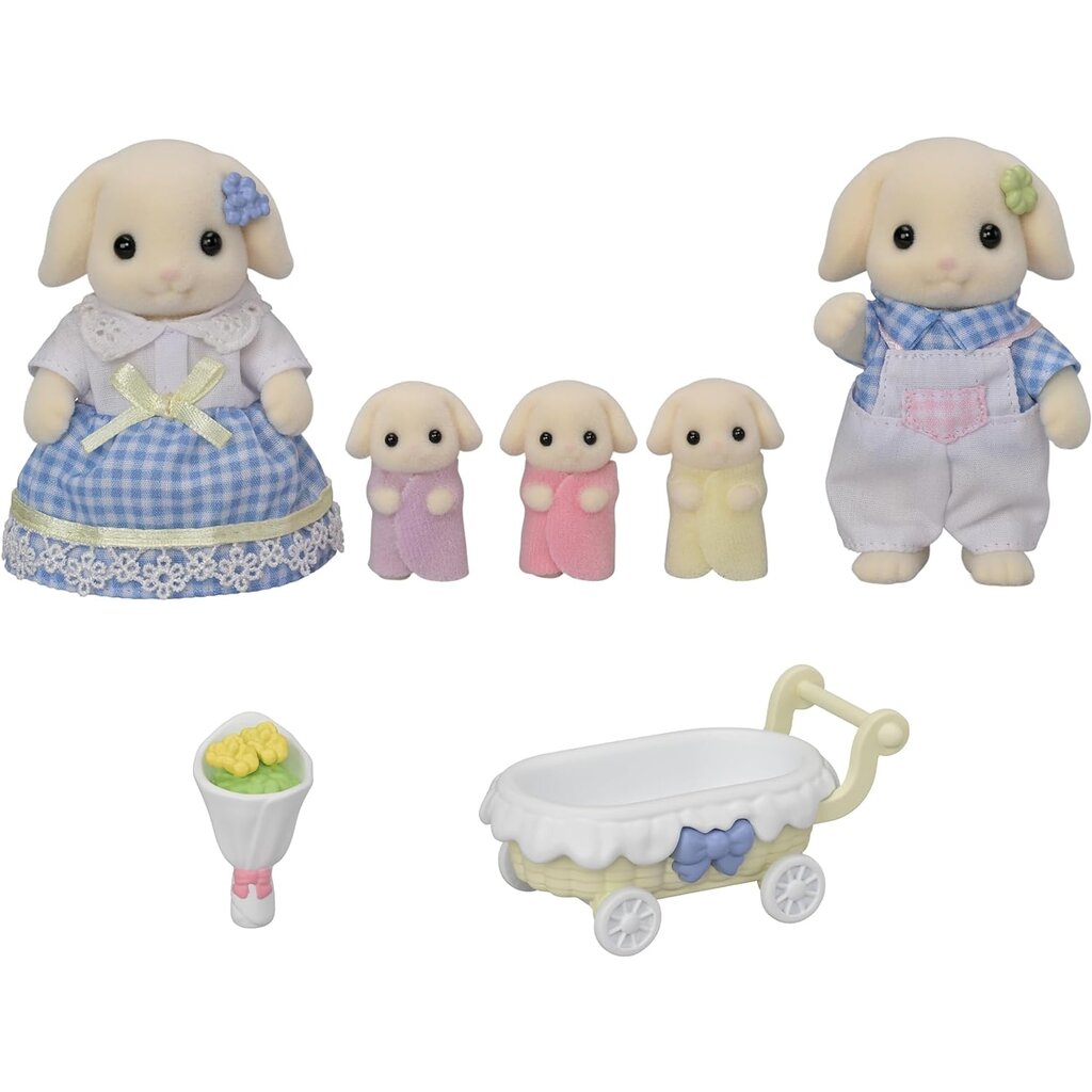 CALICO CRITTERS FLORA RABBIT FAMILY CALICO CRITTERS