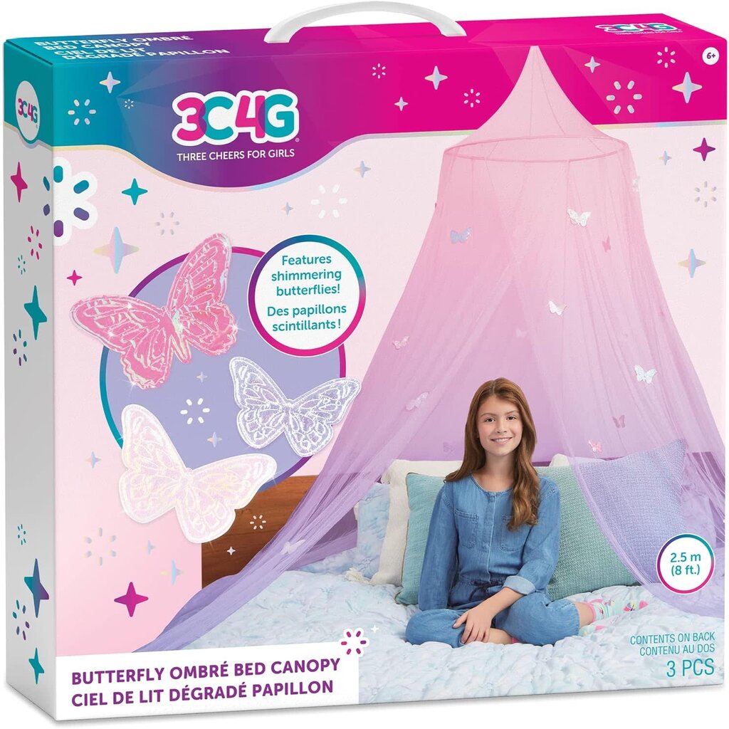 MAKE IT REAL BUTTERFLY OMBRE BED CANOPY**