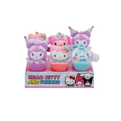 HELLO KITTY HELLO KITTY AND FRIENDS 4 INCH CLIP ON PLUSH
