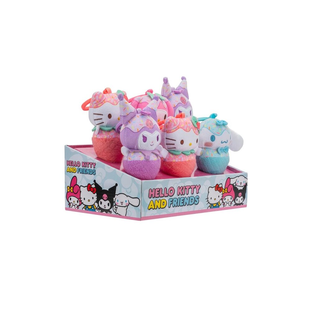 HELLO KITTY HELLO KITTY AND FRIENDS 4 INCH CLIP ON PLUSH