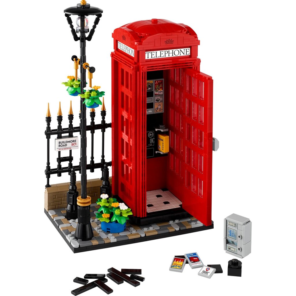 LEGO RED LONDON TELEPHONE BOX