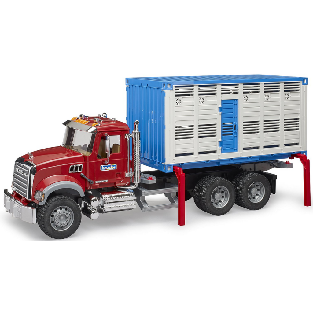 BRUDER TOYS AMERICA CATTLE TRANSPORT BRUDER