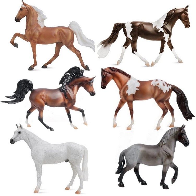 美品 フィギュア Breyer Hidalgo Stablemates Buffalo Bill Show プレイセット Amazon.com: Breyer Traditional Series | Gilded | 2024 Spring