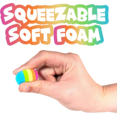 HOG WILD SQUEEZE POPPER REPLACEMENT BALLS RAINBOW