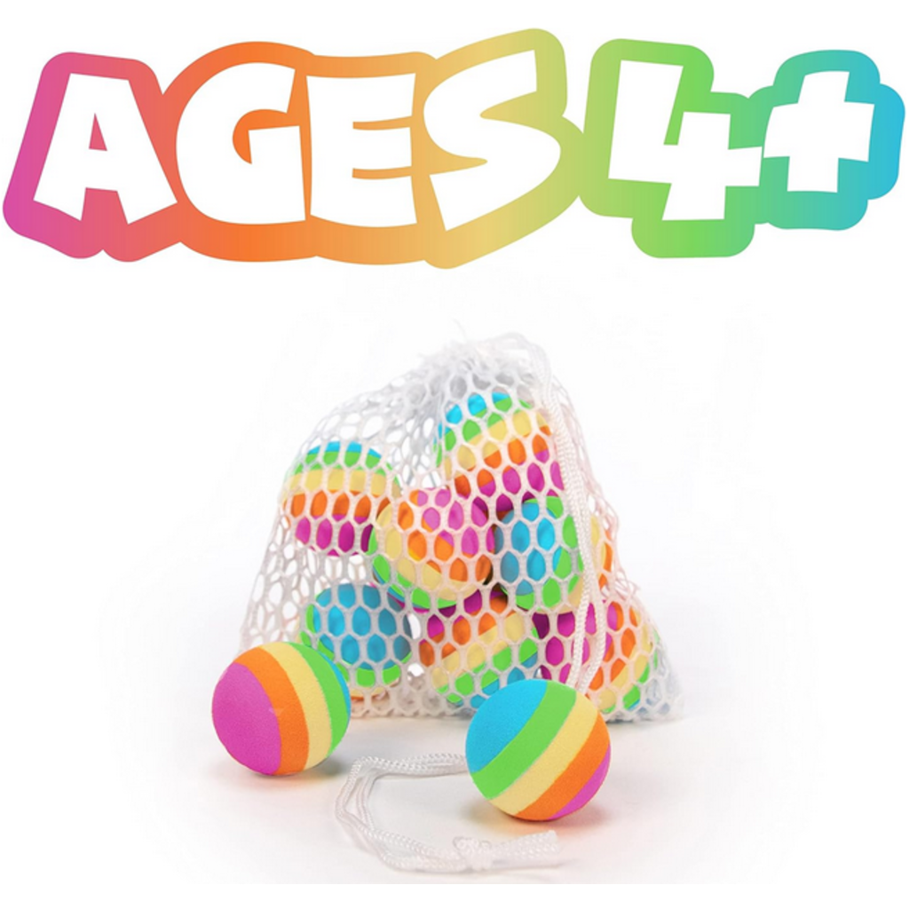 HOG WILD SQUEEZE POPPER REPLACEMENT BALLS RAINBOW
