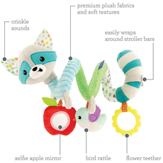 INFANTINO SPIRAL & STRETCH ACTIVITY TOY RACCOON