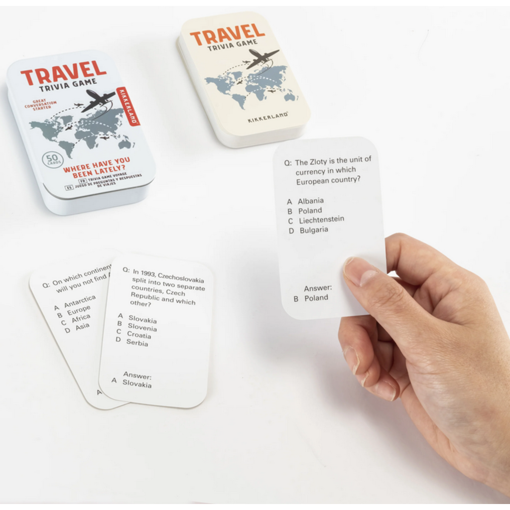 KIKKERLAND TRAVEL TRIVIA GAME