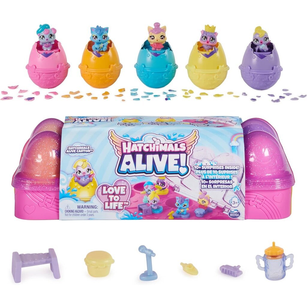 HATCHIMALS HATCHIMALS ALIVE! EGG CARTON PLAYSET