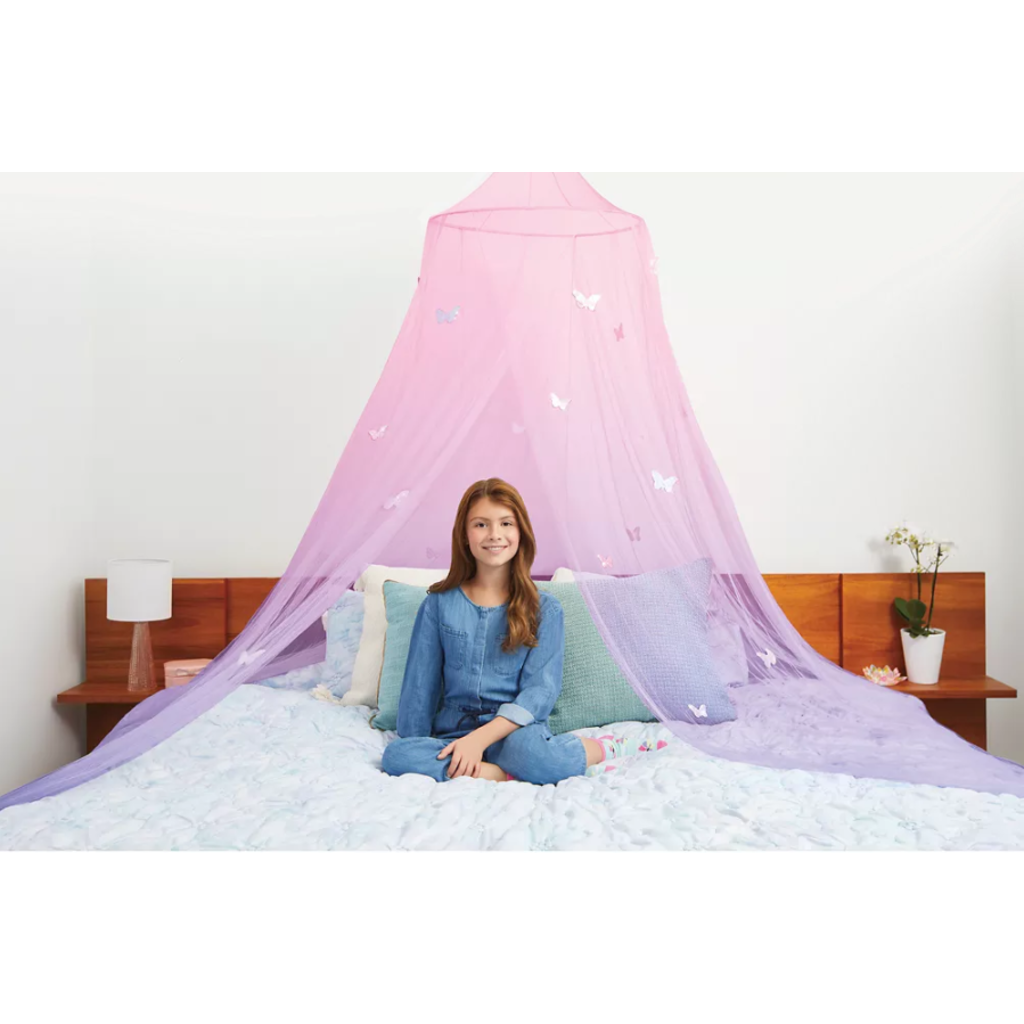 MAKE IT REAL BUTTERFLY OMBRE BED CANOPY**