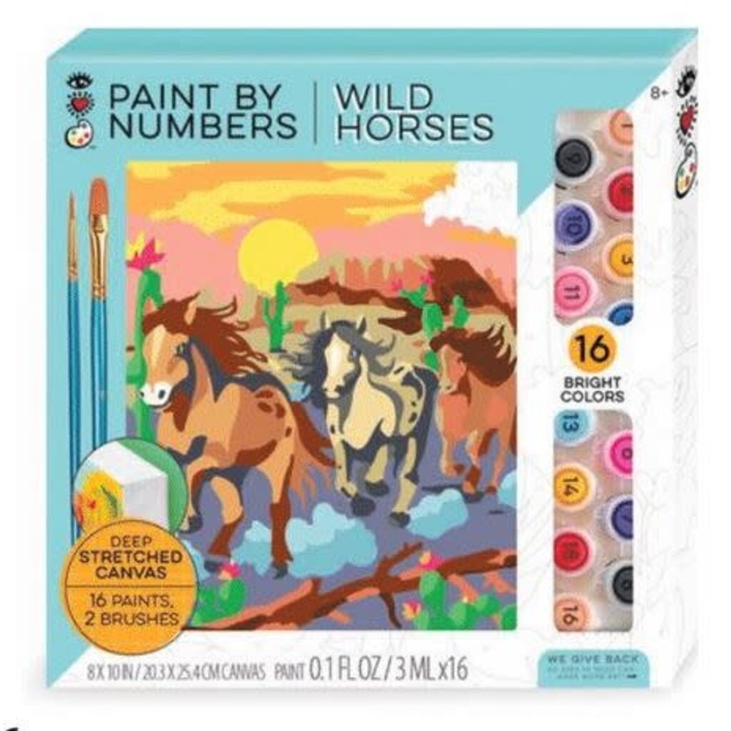 BRIGHT STRIPES PAINT BY NUMBERS