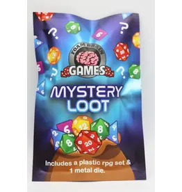 FOAM BRAIN WHOLESALE MYSTERY LOOT: PLASTIC RPG DICE SET & METAL DIE
