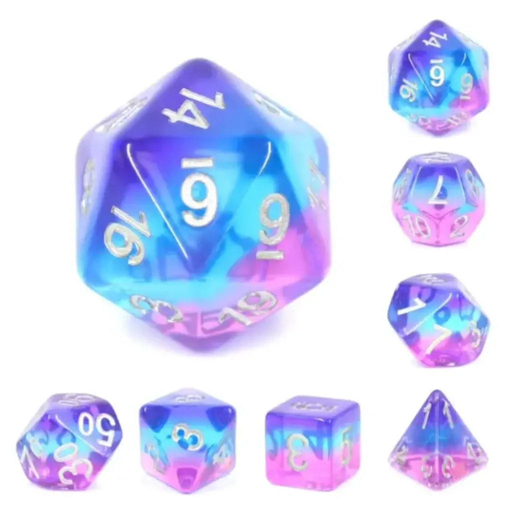 FOAM BRAIN WHOLESALE PURPLE SKY RPG DICE SET*