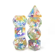 FOAM BRAIN WHOLESALE RAINBOW RIBBON RPG DICE SET