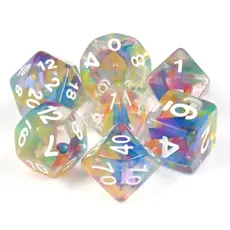 FOAM BRAIN WHOLESALE RAINBOW RIBBON RPG DICE SET