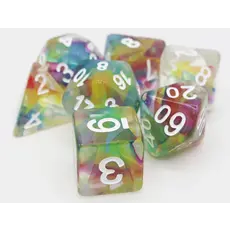 FOAM BRAIN WHOLESALE RAINBOW RIBBON RPG DICE SET
