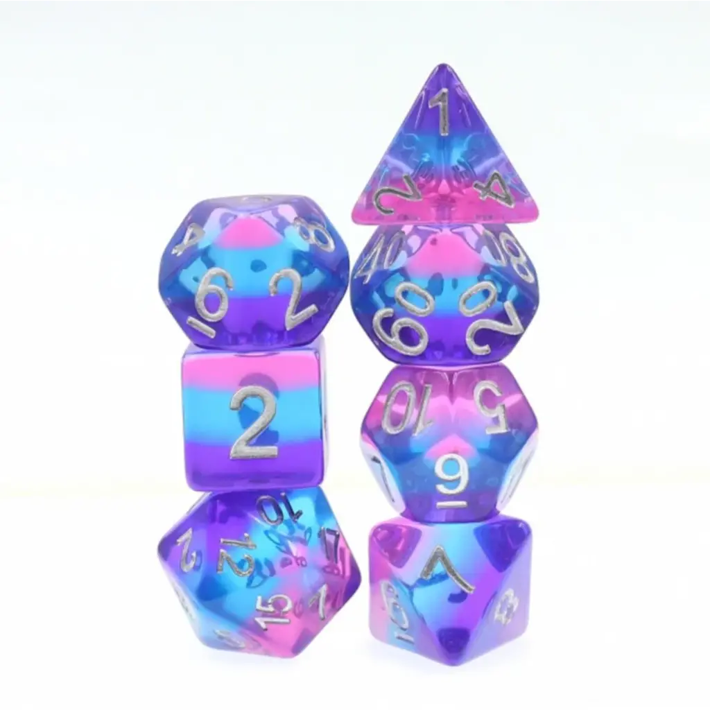 FOAM BRAIN WHOLESALE PURPLE SKY RPG DICE SET*