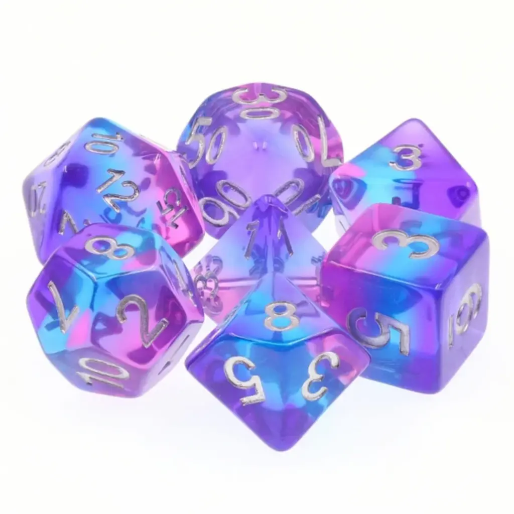 FOAM BRAIN WHOLESALE PURPLE SKY RPG DICE SET*