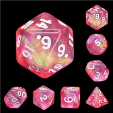 FOAM BRAIN WHOLESALE PINK BUNNY RPG DICE SET*