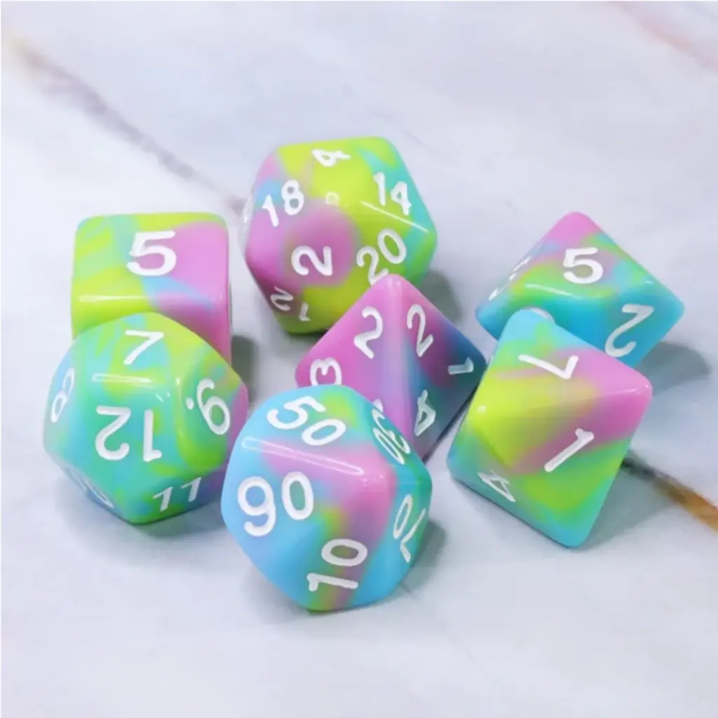 FOAM BRAIN WHOLESALE PASTEL PUNK RPG DICE*