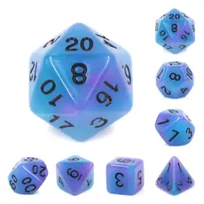 FOAM BRAIN WHOLESALE GLOW IN DARK SUPERNOVA RPG DICE SET*