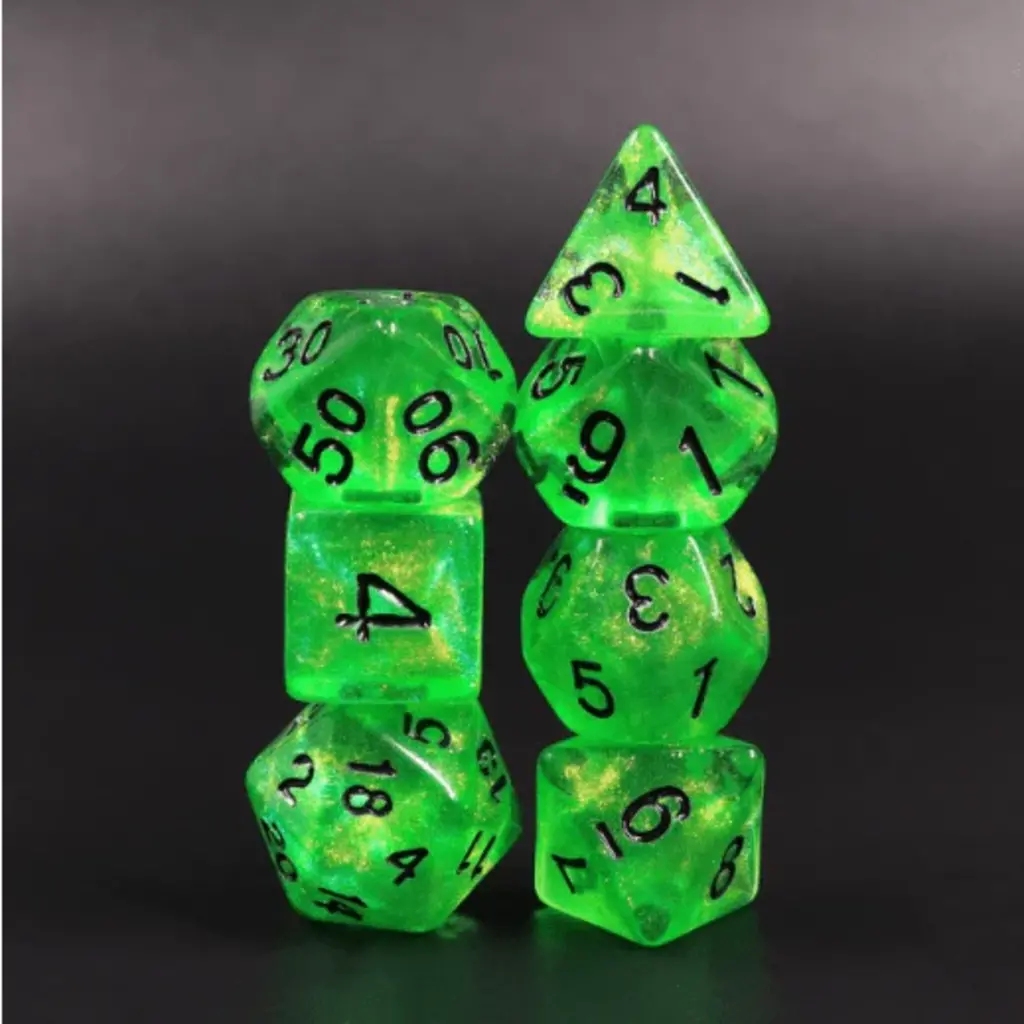 FOAM BRAIN WHOLESALE EMERALD CITY RPG DICE SET*