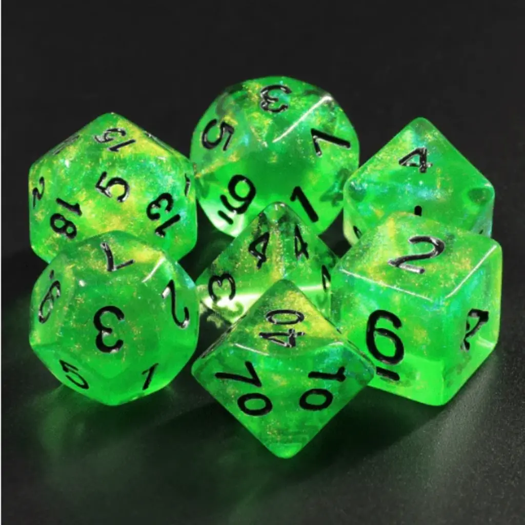 FOAM BRAIN WHOLESALE EMERALD CITY RPG DICE SET*