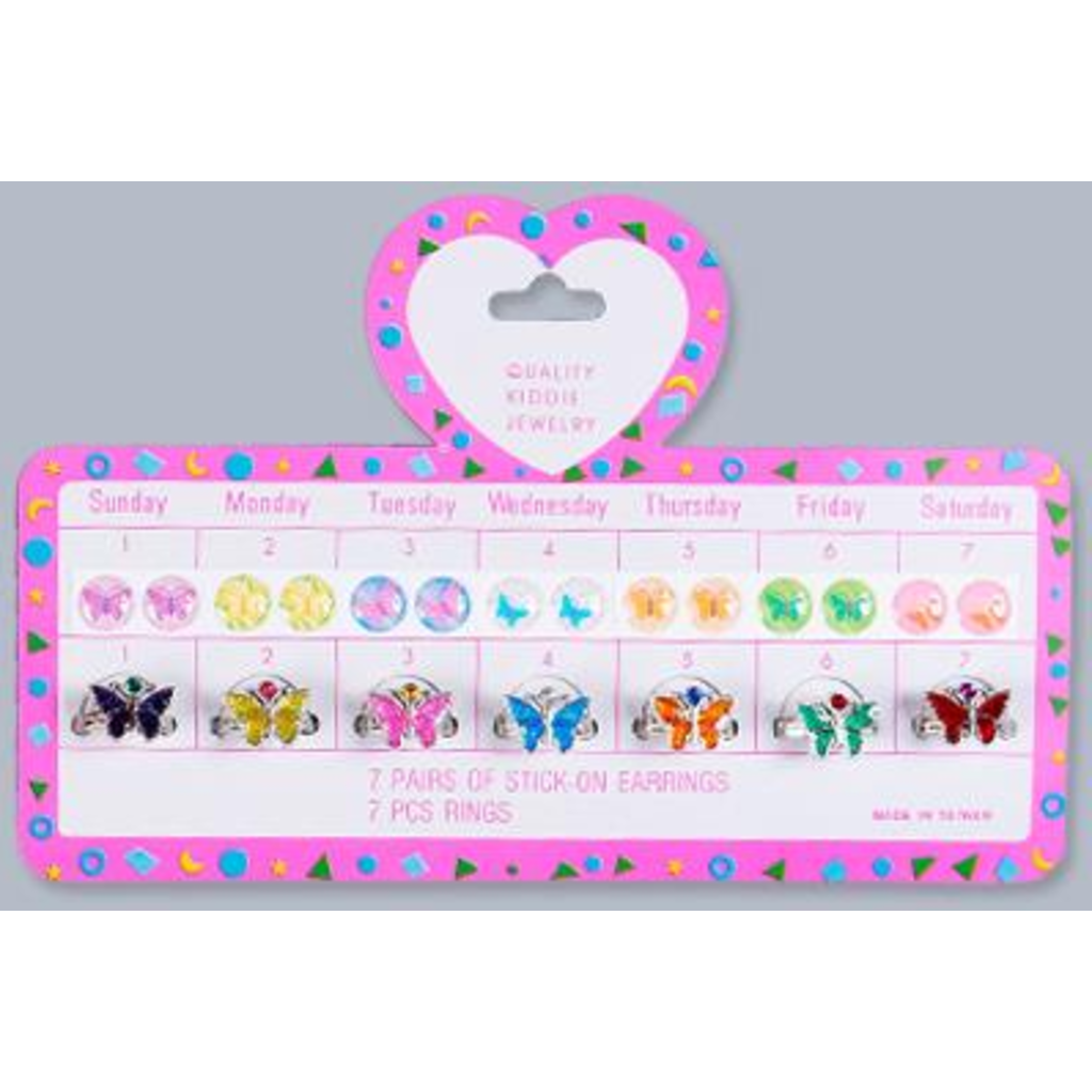 JEANNIES STICK ON EARRINGS & RINGS