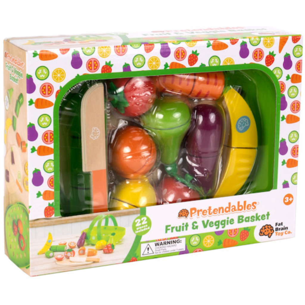 PRETENDABLES PRETENDABLES FRUIT & VEGGIE BASKET