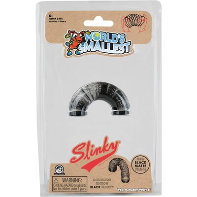 WORLDS SMALLEST WORLDS SMALLEST COLLECTOR EDITION BLACK SLINKY