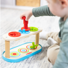 MELISSA AND DOUG MATCH & PUSH SPINNING TOPS
