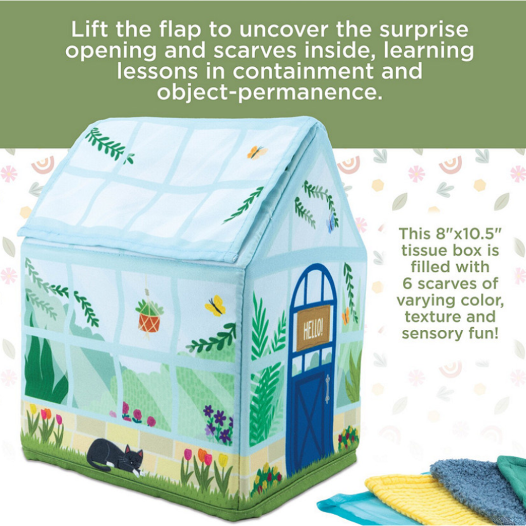 SNESORY SPROUTS SENSORY PEEK & PULL TISSUE BOX