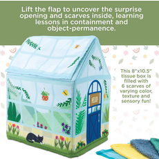 SNESORY SPROUTS SENSORY PEEK & PULL TISSUE BOX